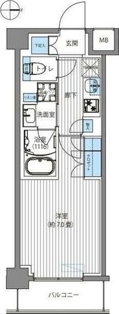 ＴＦレジデンス川崎殿町ＥＡＳＴの物件間取画像